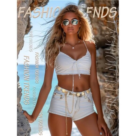 Gold Concho Belt & Earring Set – Western Boho Statement Jewelry - Picture 5 of 6